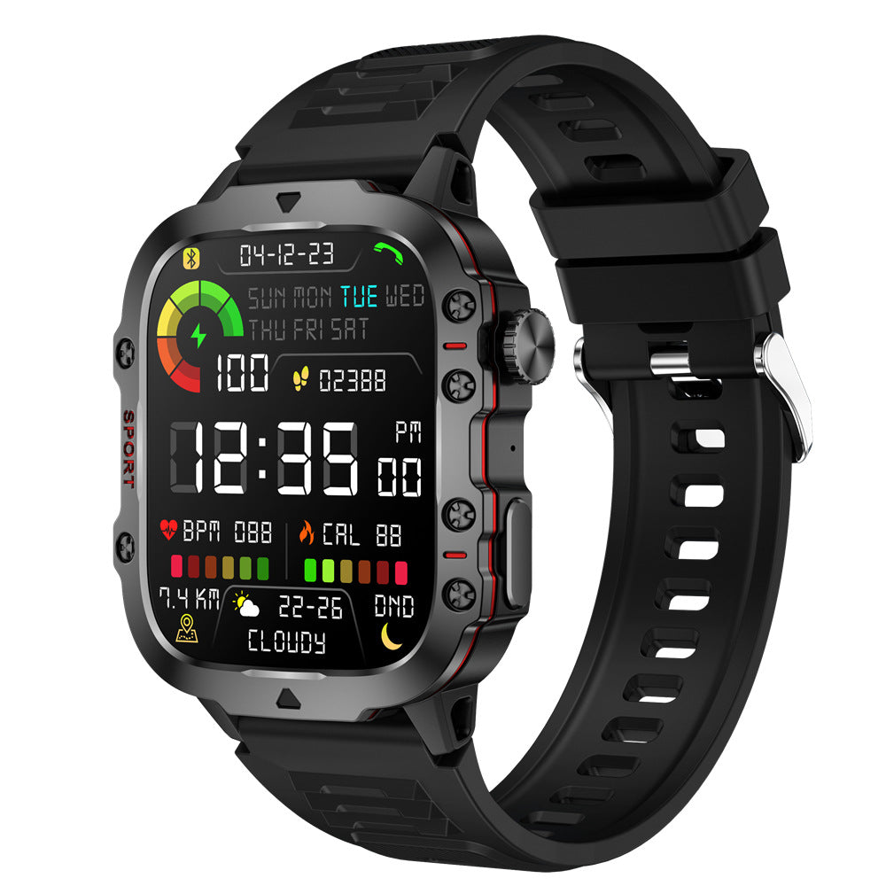 Smart Watch QX11  1.96inch Large Screen HD Bluetooth Call SOS Voice Assistant Men Women Smartwatch Sports Fitness Tracker