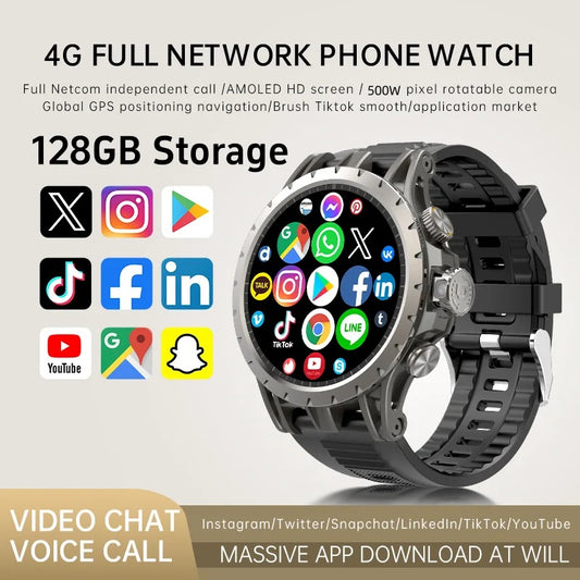 Smart Watch Q-85 4G LTE Android System Rotation Camera GPS/WIFI/Google Play Store